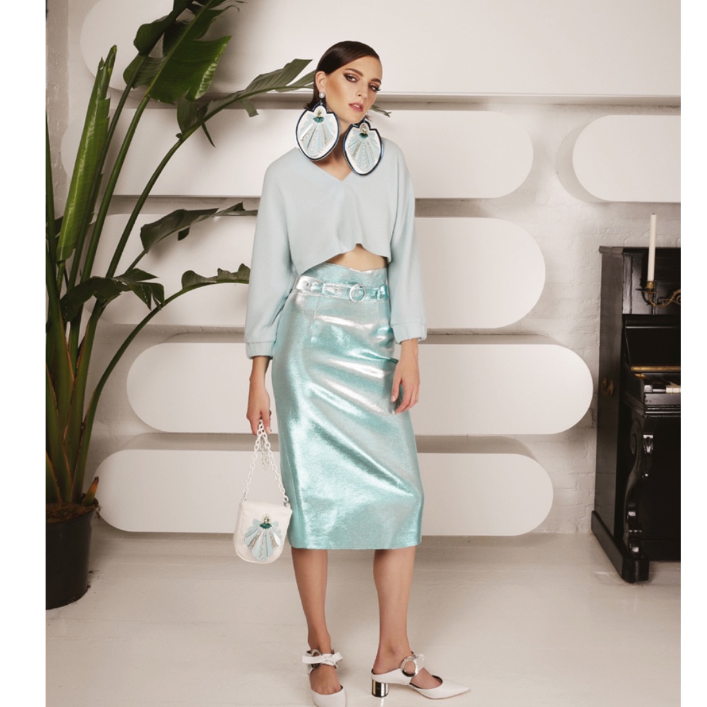 Rails Anya Satin Slip Skirt